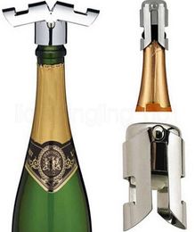 Portable Stainless Steel Wine Stopper Vacuum Sealed Champagne Bottle Cap Barware Bar Tools Rra21797494266