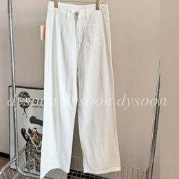 Pantaloni in denim di moda per donne jeans a gamba larga SML 27181