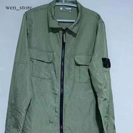 stone jacket compass jacket Stones designer jacket island badge compass jacket shirts Water Resistant stones metal coat nylon fishing mountaineering wear 24ss 294