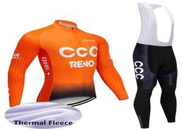 2020 Winter Team New Ccc Thermal Fleece Cycling Jersey Bike Pants Set Mens Ropa Ciclismo Winter Cycling Wear Maillot Culotte Y02262746730