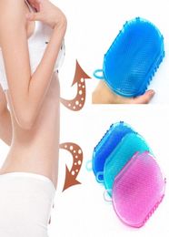 WholeAnti Cellulite Back Bath Gloves Exfoliation Shower Brush Body Massager Silicone Exfoliating Brush Scrubber Bath Scrub Gl2381023