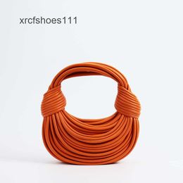 Lady Bags Bottegss 2024 Bag Brand Leather Round Handbags Cattle Double Purse Noodle Totes Womens Designer Hand Knot Knitted Handbag Small Venata D34Y
