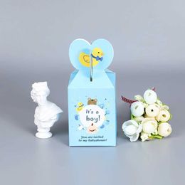 3Pcs Gift Wrap 50pcs Boy Girl Paper Bag White Black Candy Bag Wedding Favors Gift Box Package Birthday Party Decoration Bags 5.7*5.7*13cm