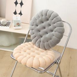Pillow Biscuit Round Chair Warm Soft Multi-functional Car Office Throw Pillows Futon