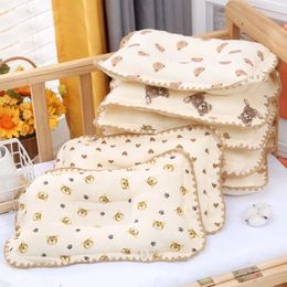 Cartoon Animal Baby born Pillow Breathable Pillow Soft Cotton Toddler Bed Pillow for Sleeping Bassinet Bedding 240509