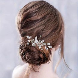 Hair Clips Luxury Crystal Comb And Rhinestone Headband For Women Prom Pageant Bridal Wedding Accessories Jewellery Tiara Gift