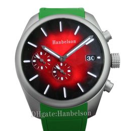 Ladies Watches Red Black Gradient Dial Automatic movement wrist watch Casual White leather strap Women Clock