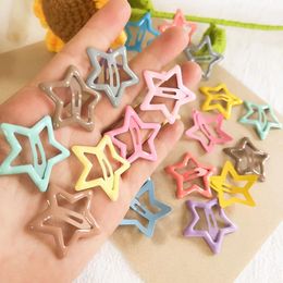 Colorful Star Hair Clips, 3CM Lovely Metal Hair Clip for Girls Children Ladies 22510