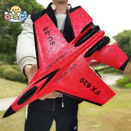 FX-620 SU-35 RC Remote Control Airplane 2.4G Remote Control Fighter Hobby Plane Glider Airplane EPP Foam Toys RC Plane Kids Gift 240508