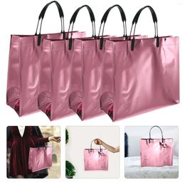 Shopping Bags Tote Glossy Reusable Bag Gift Handbags Non Grocery Gifts Glitter Goodieshandles Portable Wedding Christmas Woven
