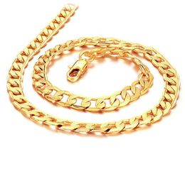 Whole 24k gold filled necklace length 50cm width 7mm Weight 24g 8729012