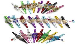 Hookah Mouth Tips Shisha Mouthpiece Mouth Tips Animal shape Metal hookah tips blunt holder with rhinestones Smoking Accessories GH9139288