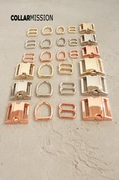 metal buckleadjust buckleD ringset 15mm DIY cat dog collar accessory 20mm high quality 25mm plated buckle 3 kind3503347