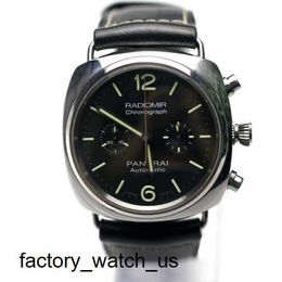 Mens Wrist Watch Panerai RADIOMIR Series Mechanical Swiss Watch Calendar Shows Men's Luxury Watch 42mm Black Disc PAM00369