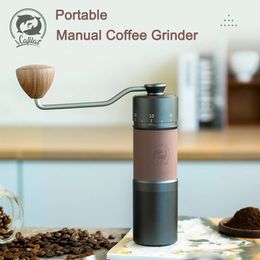 Manual Coffee Grinder 420 stainless steel 7core burr coffee bean grinder adjustable grinding thickness anti slip pad icafilas 240509