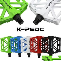 Bike Groupsets Bicycle Pedal Aluminium Alloy Mtb Road Cycling Accessories Pedals For Bmx Tra-Light Drop Delivery Dhloy