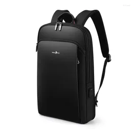 Backpack Product Men's Ultra-thin Small Can Widen USB Charging Port Business 14-inch Computer Bag College Student S