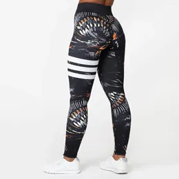 Women's Leggings Yoga Pants Women Tight High Waisted Hip Lifting Quick Dry Bottom Sports Fitness Clothing Printed