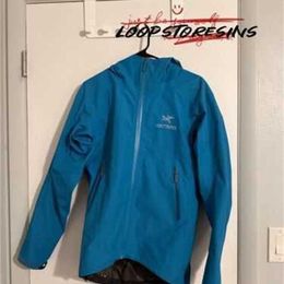 Brand Designer Embroidered Spring Jackets Arczetasl Hooded Jacket Men's Xs Lightweight Sky Blue AAGX