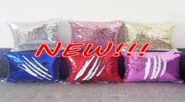 NEW Sublimation Blank Magical Sequins item Pillowcase For Sublimation INK Print DIY Gifts 40x40cm EE4825661