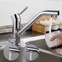 Kitchen Faucets Drinking Water Faucet 3 In 1 Sink Filtration Cold And Bar Philtre