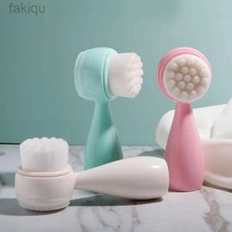 Cleaning Facial massage brush multifunctional manual facial wash brush blackhead removal silicone facial brush beauty tool d240510