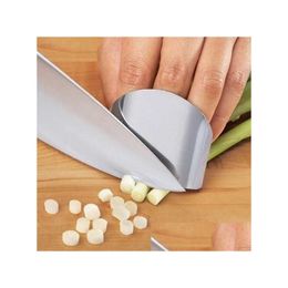 Baking Pastry Tools New Stainless Steel Kitchen Tool Hand Finger Protector Knife Cut Slice Protective Er Drop Delivery Dhmpk