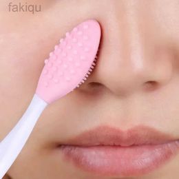 Cleaning 1 beauty skincare cleansing brush silicone cleaning brush exfoliation nose cleaning blackhead removal brush tool d240510