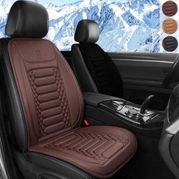 Car Seat Covers Karcle 12V Car Seat Heating Pad Heated Car Seat Cushion Cover Winter Seat Heater Warmer Car Accessories T240509