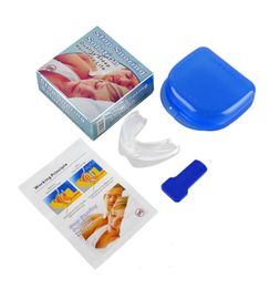 Stop Snoring Aids Solution Soft Silicone Mouthpiece Anti Snore Belt Good High Quality Night Sleeping Apnea Guard Bruxism Tray275Q2348823