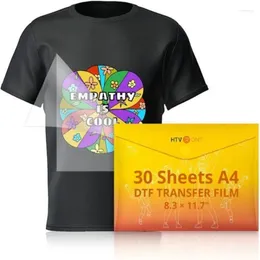 Window Stickers HTVRONT 10/30PCS A4 DTF Transfer Film PET Heat Paper PreTreat Sheets For DYI Direct On T-Shirts Bags Textile