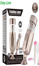 Easy Love 2 Telescopic Automatic Male penis masturbator for manRotating Sex Machinefake vagina real pussy Sex Toys for Men gay S7676562