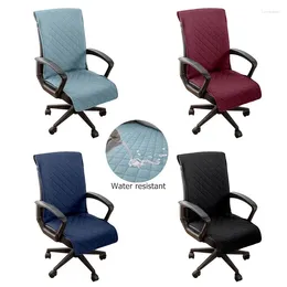 Chair Covers L/XL Office With Elastic Bands Anti-dirty Computer Seat Cover Solid Removable Slipcover For