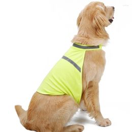 Dog Apparel Adjustable Reflective Vest Safety For Outdoor Camping Walking Pet Breathable Night Adventure Puppy Clothing D0AD
