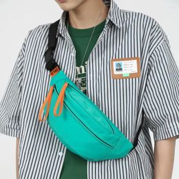 Waist Bags Fashion Street Style Nylon Personality Chest Bag Waterproof Solid Colour Belt Shoulder Crossbody Fanny Pack