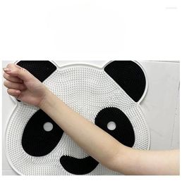 Bath Mats Wash To Remove Dead Skin Shower Room Floor Mat Panda Silicone Massage Bathroom Non-slip Rub Back