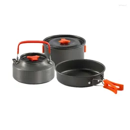 Cookware Sets Outdoor Set Of Pots Picnic Supplies Cooking Utensils Tableware Barbecue Camping Multi-person Portable