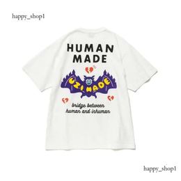 Human Made T Shirt Fun Print Bamboo Cotton Short Sleeve T-shirt for Men Women Graphic humanmade Tshirt Japanese Streetwear 693