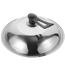 Mugs Replacement Pot Cover Handled Pan Lid Household Metal Portable Gas Stainless Steel