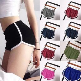 Sport Short Summer 2024 Candy Color Anti Scated Shorts Skinny Shorts Casual Lady Elastic Waist Beach Pants 240510