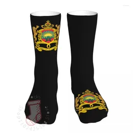 Men's Socks Male Morocco Of Arms National Moroccan Emblem Kingdom Graphic Sock All Year Long