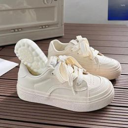 Casual Shoes 2024 Spring Thick Soled Small White Women With Skirt Ins Tide All Match Niche