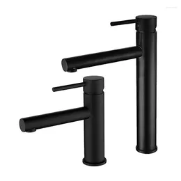 Bathroom Sink Faucets Basin Faucet Brass And Cold Water Mixer Taps Deck Mounted Tall & Short Style Black& Brushed Gold