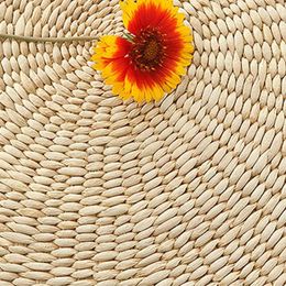 Pillow Decor Round Tatami Handmade Chair S Mat Weave Seat 30cm Home Straw Floor Yoga 40cm Meditation