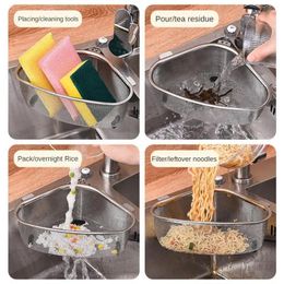 Kitchen Storage Filter Modern Save Space Multifunctional Easy To Clean Convenient Sink Drain Strainer Colander Basket