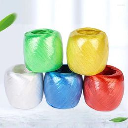 Storage Bags 500M/Roll Plastic Rope Ball Strapping PP Color Non-Slip Tearing Packing Binding Belt Gift Wrapping Decorations