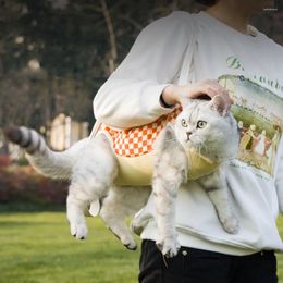 Cat Carriers Portable Pet Soft Side Tote Bag Foldable Travel Carrying Sturdy Lightweight Wearable Solid Colour For Kitten