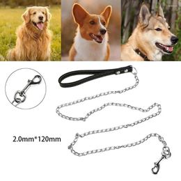 Dog Collars Classical Durable Traction Rope Pet Outdoor Walking Necklace Chain Puppy Lead Accessories Anti Bite Towing Leash