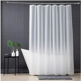 Shower Curtains Curtain Liner 72" X PEVA Frosted With Rustproof Metal Grommet And 3 Magnetic Weights Odour Free