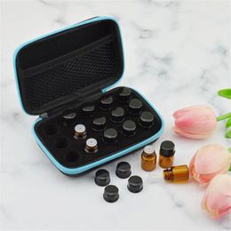 Storage Bags 15 Compartment Essential Oil Bag EVA 1ml 2ml 3ml Bottle Collecting Box Portable Travel Container Organiser